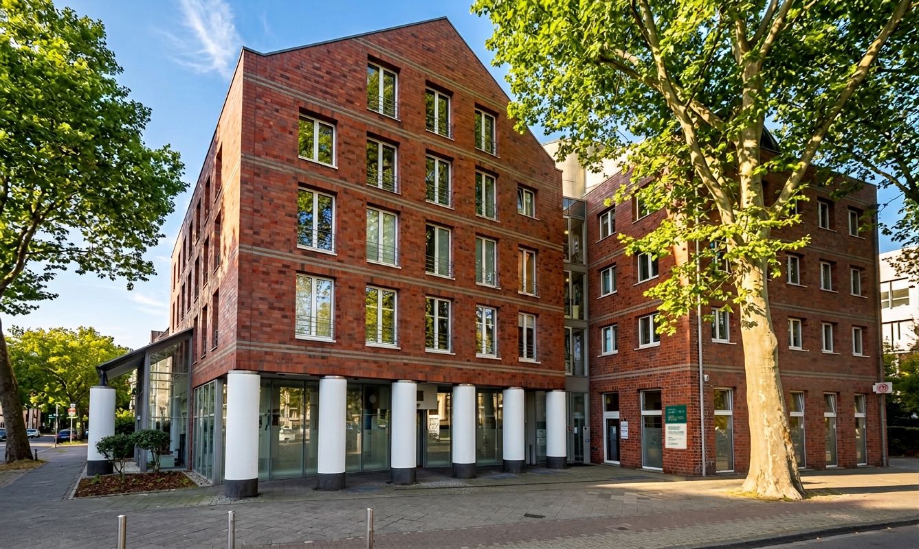 Das Praxisgebäude der Privatpraxis Avicenna in Düsseldorf